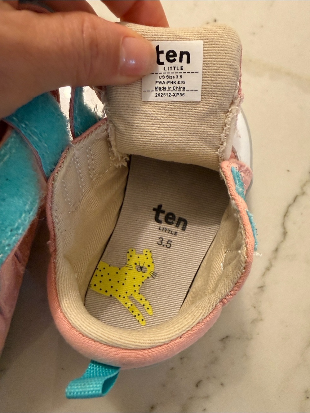 Ten Little First Walker Shoes Pink Size 3.5 Toddler - Picture 5 of 8